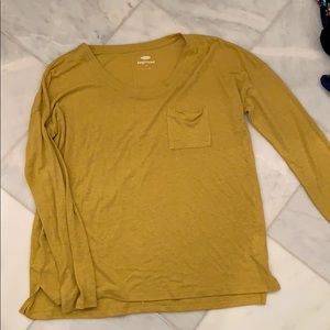 Large boyfriend mustard shirt